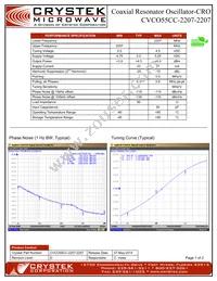 CVCO55CC-2207-2207 Datasheet Cover