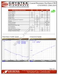 CVCO55CC-2365-2415 Datasheet Cover