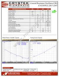 CVCO55CC-2417-2547 Datasheet Cover