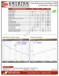 CVCO55CC-2767-2825 Datasheet Cover