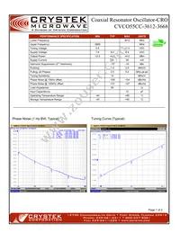 CVCO55CC-3612-3668 Datasheet Cover