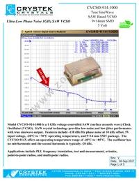 CVCSO-914-1000 Datasheet Cover