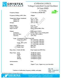 CVPD-034X-50-161.1328 Datasheet Page 2