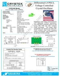 CVPD-920-100 Datasheet Cover