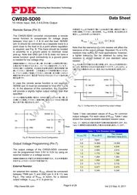 CW020-SD00 Datasheet Page 6