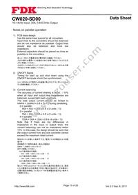 CW020-SD00 Datasheet Page 13