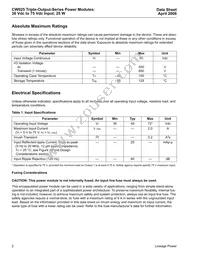 CW025ACL-M Datasheet Page 2