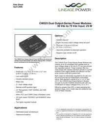 CW025CL-M Cover