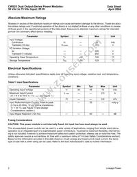 CW025CL-M Datasheet Page 2