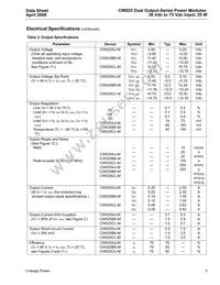 CW025CL-M Datasheet Page 3