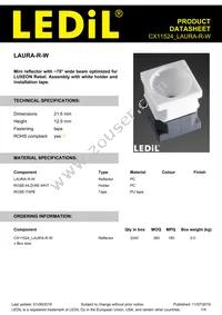 CX11524_LAURA-R-W Datasheet Cover