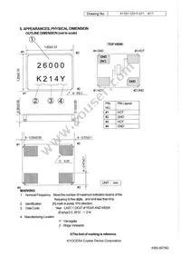 CX1612DB26000D0FLJC1 Datasheet Page 4