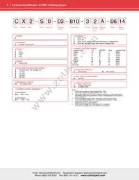 CX2-B0-14-610-22A-13G Datasheet Page 6