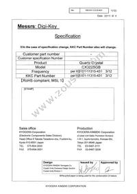 CX3225GB48000D0HPQZ1 Datasheet Cover