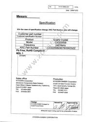 CX3225SB24576H0KESZZ Datasheet Cover