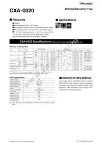 CXA-0320 Datasheet Cover