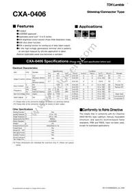 CXA-0406 Datasheet Cover