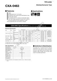 CXA-0463 Datasheet Cover
