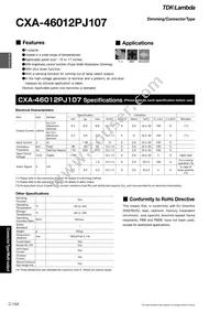 CXA-46012PJ107 Datasheet Cover