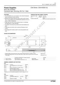 CXA-K0505-VJL Datasheet Cover