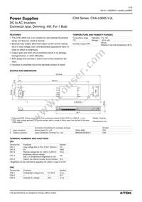CXA-L0605-VJL Datasheet Cover