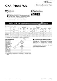 CXA-P1612-VJL Datasheet Cover
