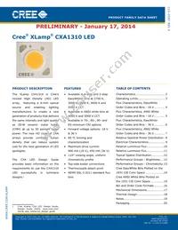 CXA1310-0000-000F0UH450H Datasheet Cover
