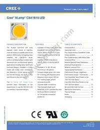 CXA1816-0000-000N0YM430F Datasheet Cover