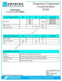 CXOH20-BP-10.000 Datasheet Page 2