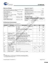 CY14B101K-SP25XI Datasheet Page 16