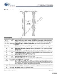 CY14B104N-ZS45XIT Datasheet Page 3