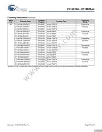 CY14B104N-ZS45XIT Datasheet Page 17