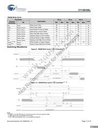 CY14E256L-SZ45XCT Datasheet Page 11