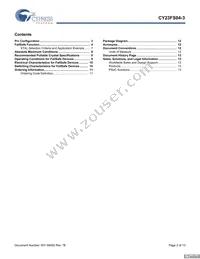 CY23FS04ZXI-3T Datasheet Page 2
