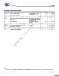 CY2410SXC-5T Datasheet Page 3