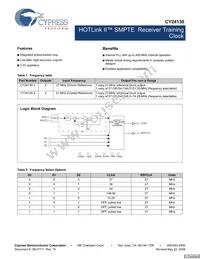 CY24130KZXC-1T Datasheet Cover