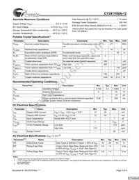 CY241V8ASXC-12T Datasheet Page 3