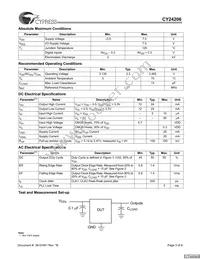 CY24206ZXC-4T Datasheet Page 3