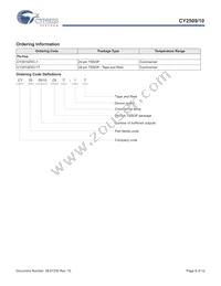 CY2510ZXC-1T Datasheet Page 8