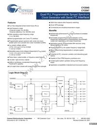 CY2545FCT Datasheet Cover