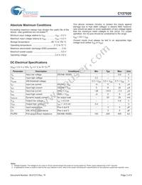 CY27020SXCT Datasheet Page 3