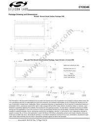 CY28346ZXCT Datasheet Page 19