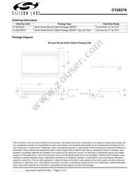 CY28378OXCT Datasheet Page 21