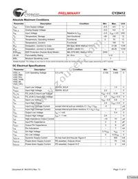 CY28412OXC Datasheet Page 11