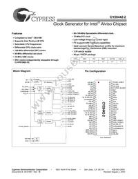 CY28442ZXC-2T Datasheet Cover