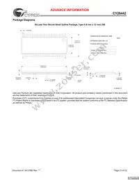 CY28442ZXCT Datasheet Page 21