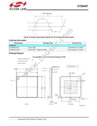 CY28447LFXCT Datasheet Page 21