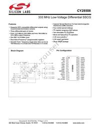 CY28508OXCT Datasheet Cover