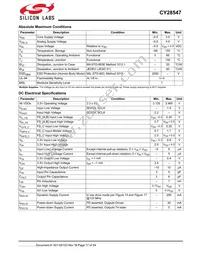 CY28547LFXCT Datasheet Page 17