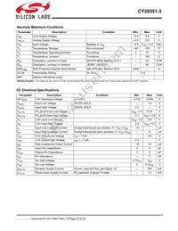 CY28551LFXC-3T Datasheet Page 20